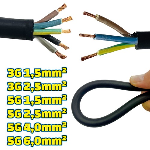 Gummikabel h07rn 3x1 5mm - h07rn-f, 3x1,5mm²